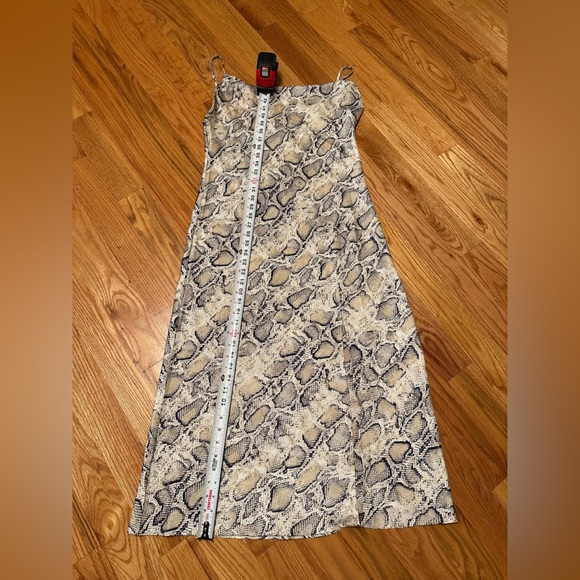 Paperheart Animal Snake Python Print Slip dress satin. Size L. NWOT - Picture 13 of 13